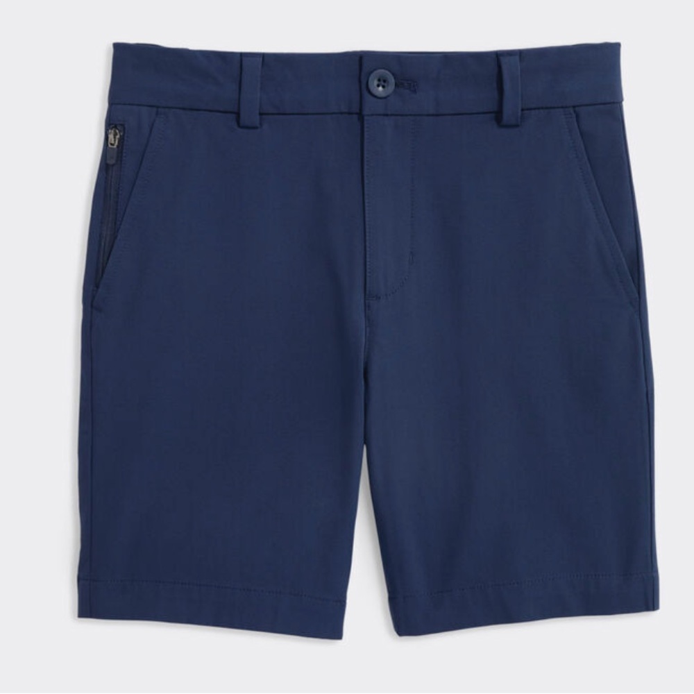 Vineyard Vines On The Go Performance  Navy Blue Shorts - Boys 10